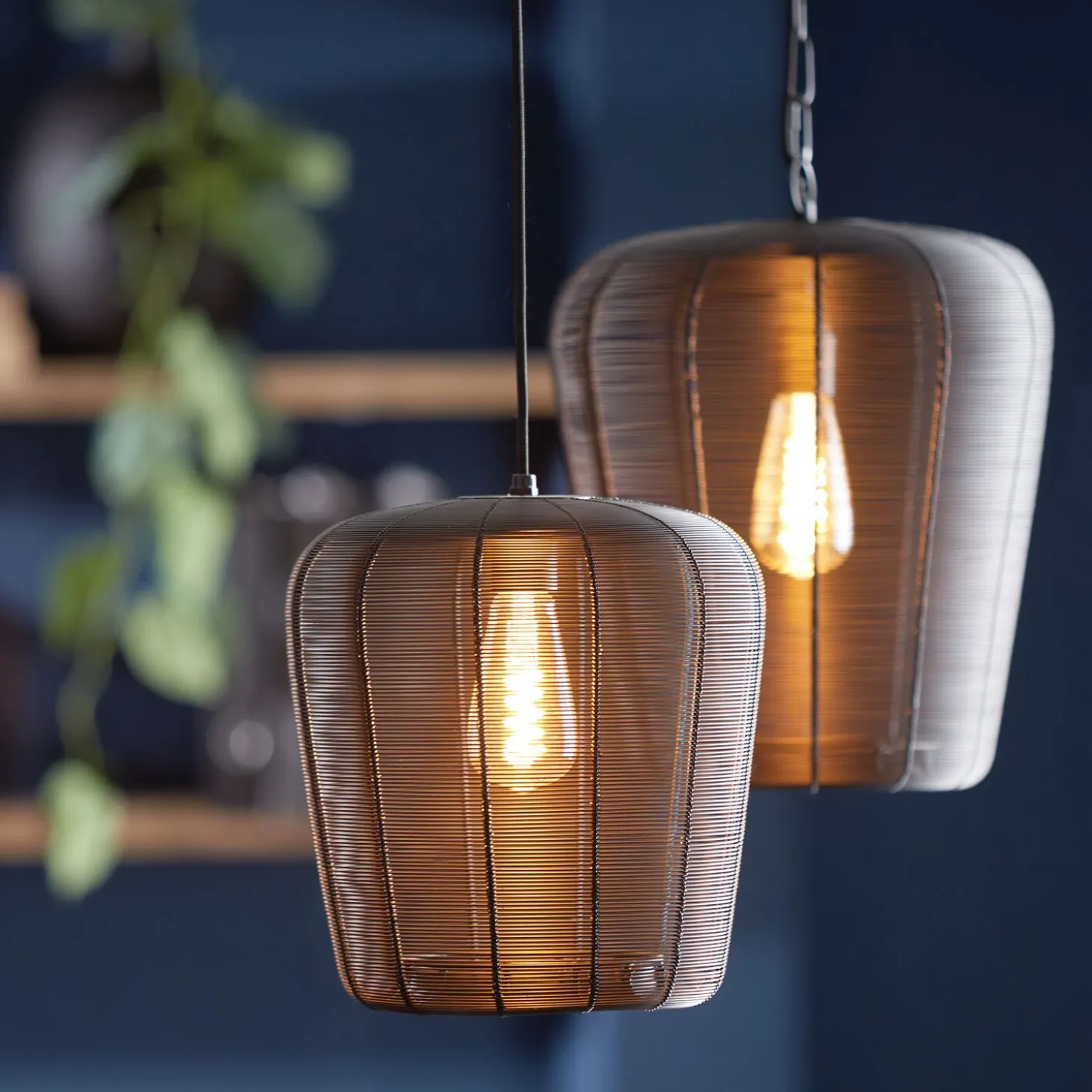 Hanglamp Barzio Mat zwart rond 23cm 1-lichts