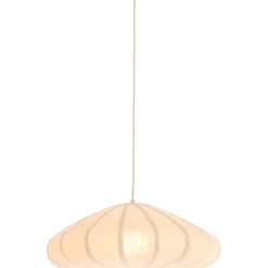 Hanglamp Cantilupo S wit linnen 1-lichts