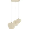 Hanglamp Moscito Ecru linnen 3-lichts