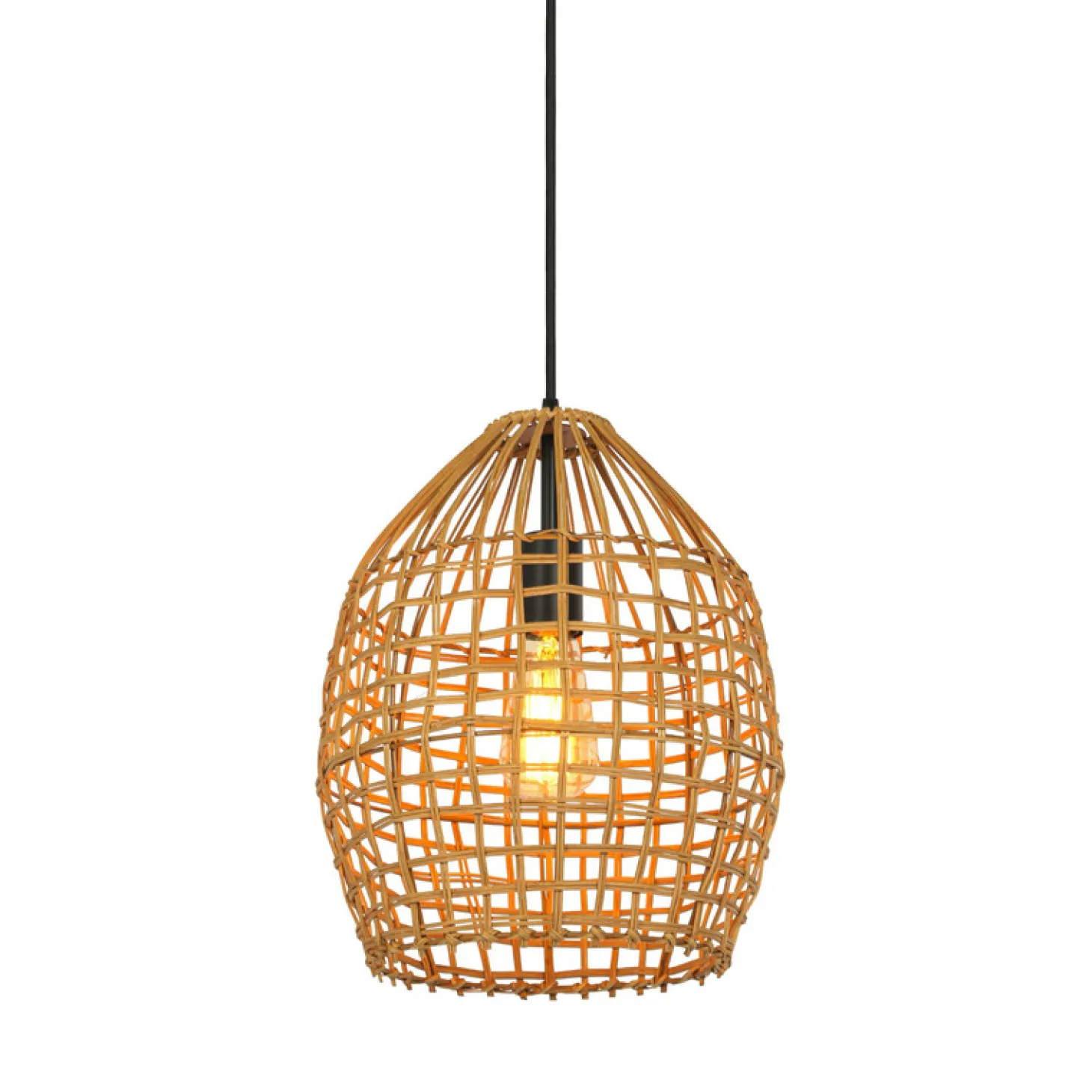 Hanglamp Orcia Rond 30 cm rotan honing