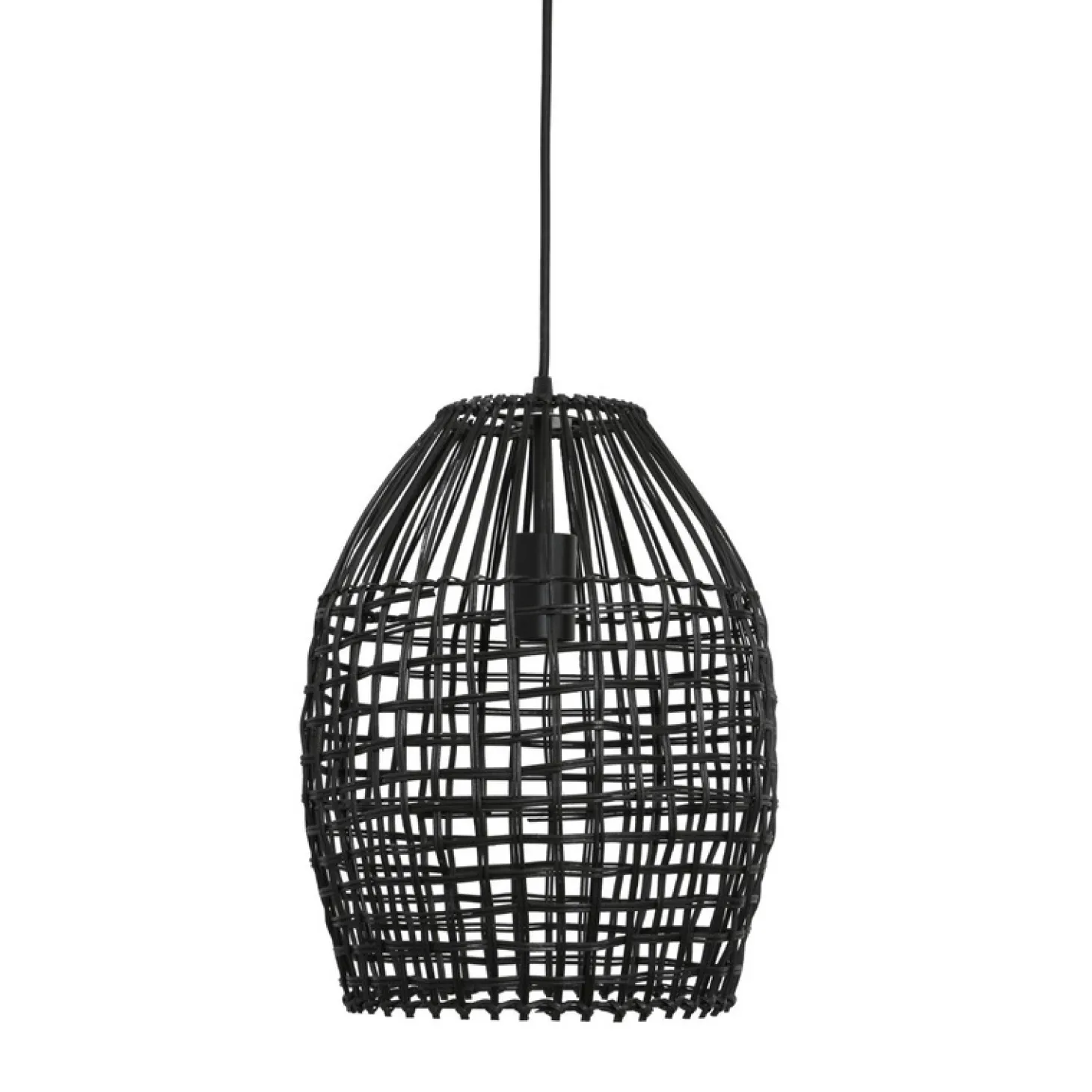 Hanglamp Orcia Rond 30 cm rotan zwart