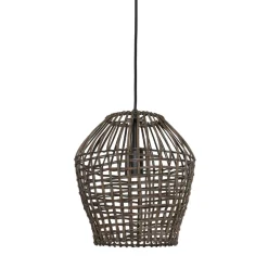 Hanglamp Scarperio Rond 28 cm rotan bruin