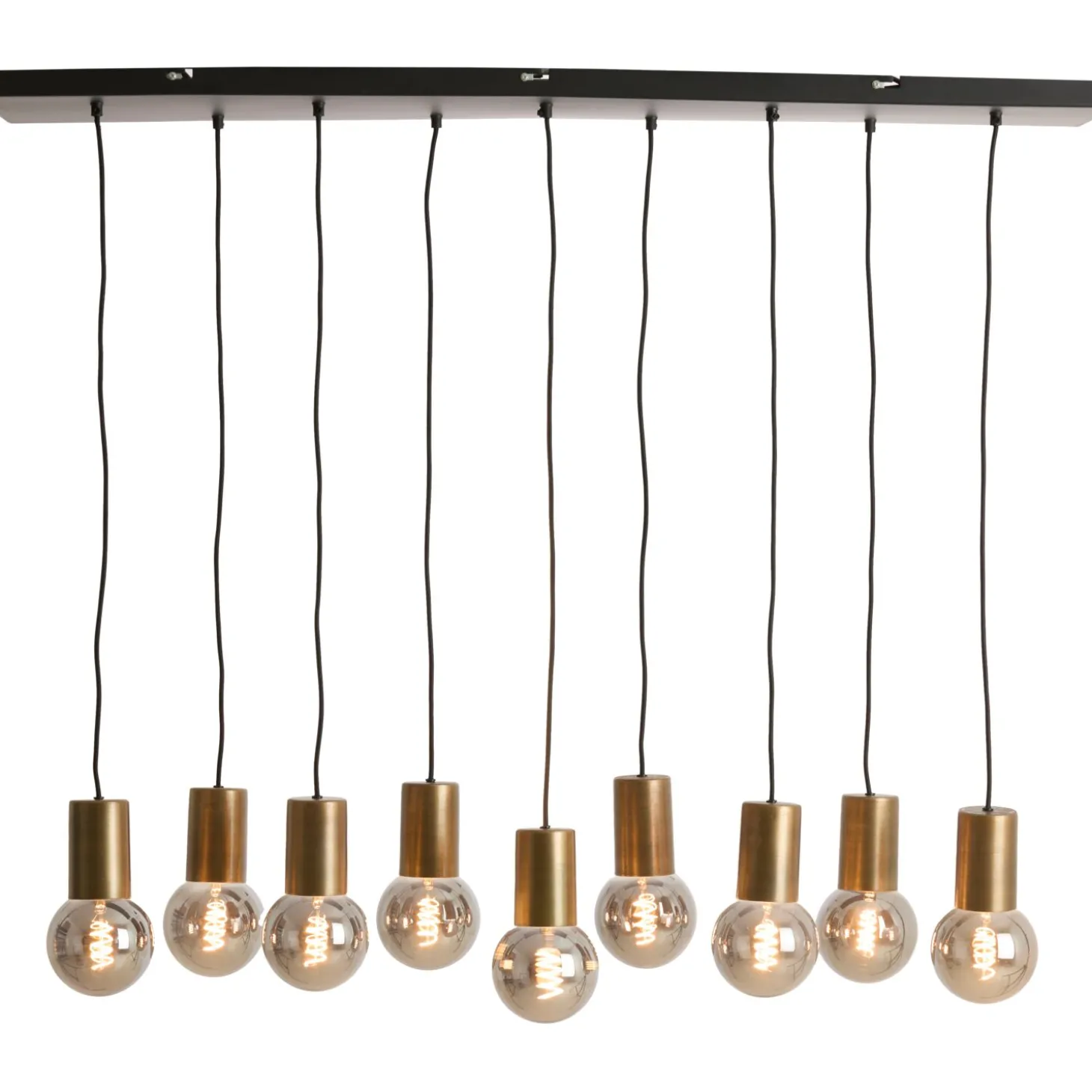 Hanglamp Trecate Ruw antiek brons 9-lichts