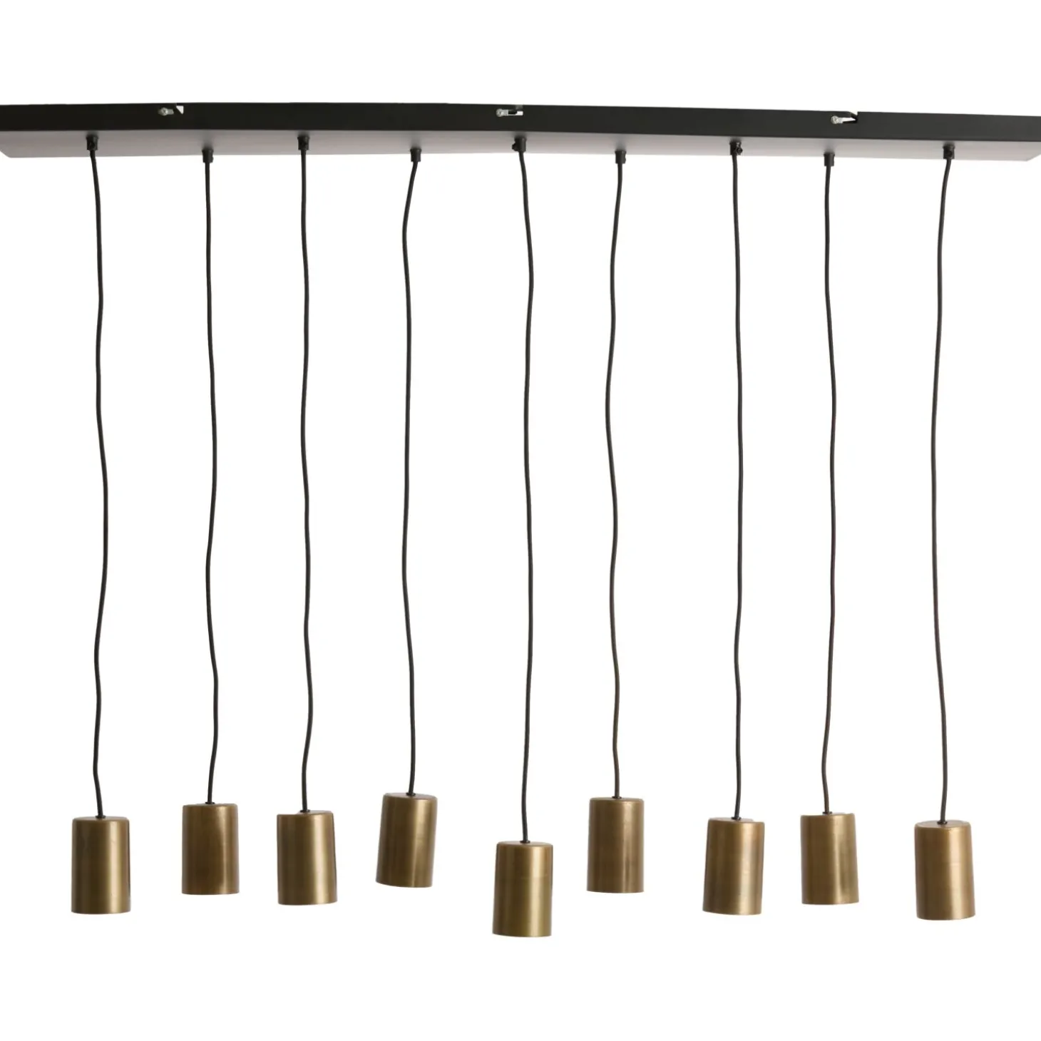 Hanglamp Trecate Ruw antiek brons 9-lichts