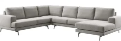 Hoekbank links Acante Grijs basic comfort