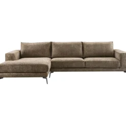 Hoekbank links Andelo Bruin premium comfort