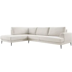 Hoekbank links Ansio Beige basic comfort