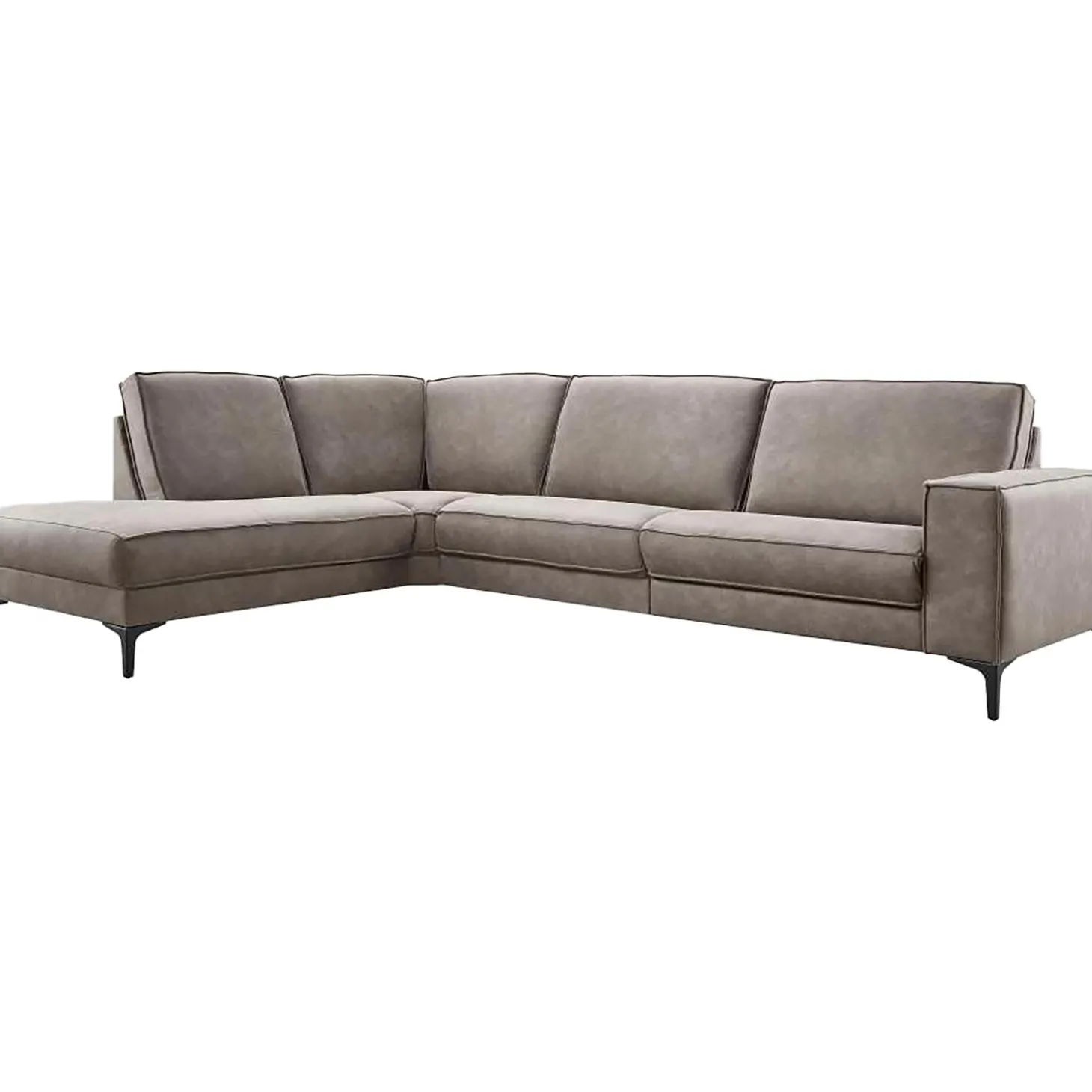 Hoekbank links Barrio Bruin basic comfort