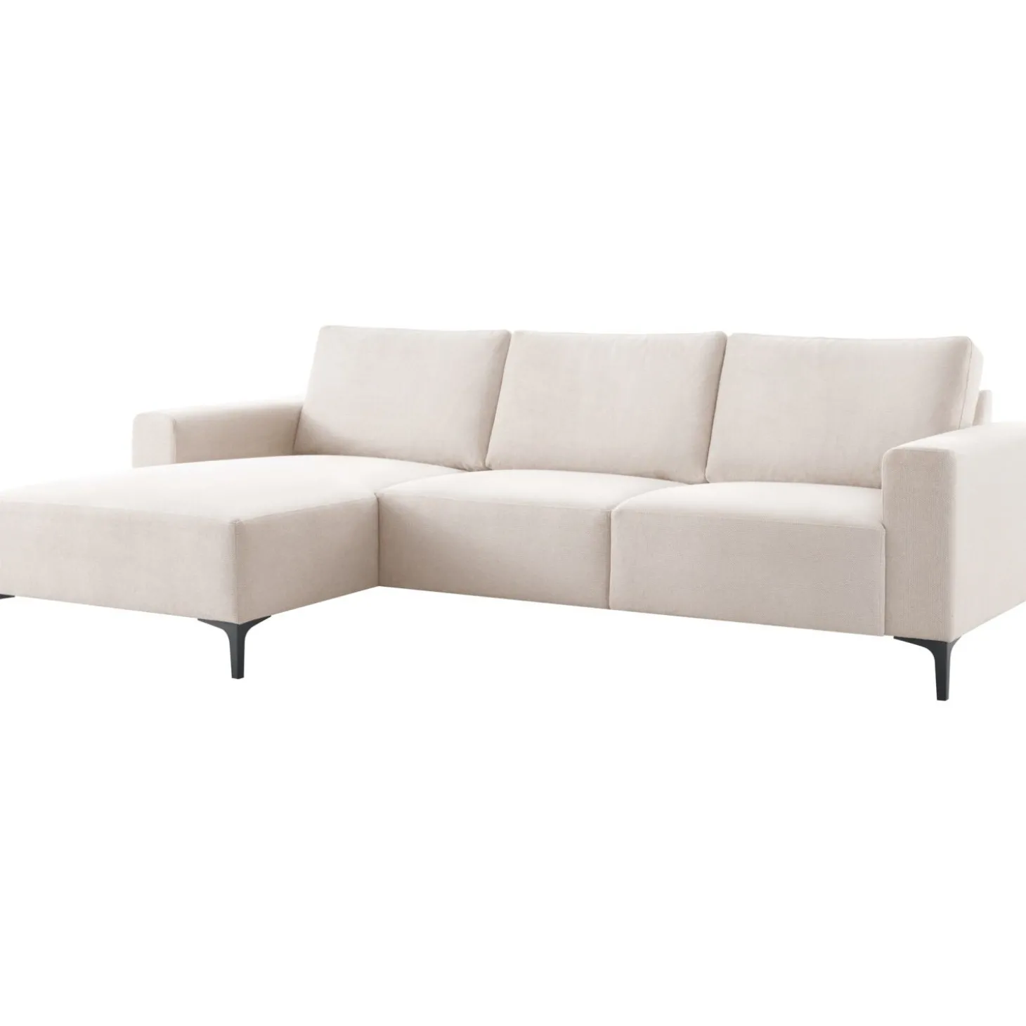 Hoekbank Links Fabria Beige basic comfort