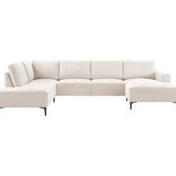 Hoekbank links Fabria Groot beige basic comfort