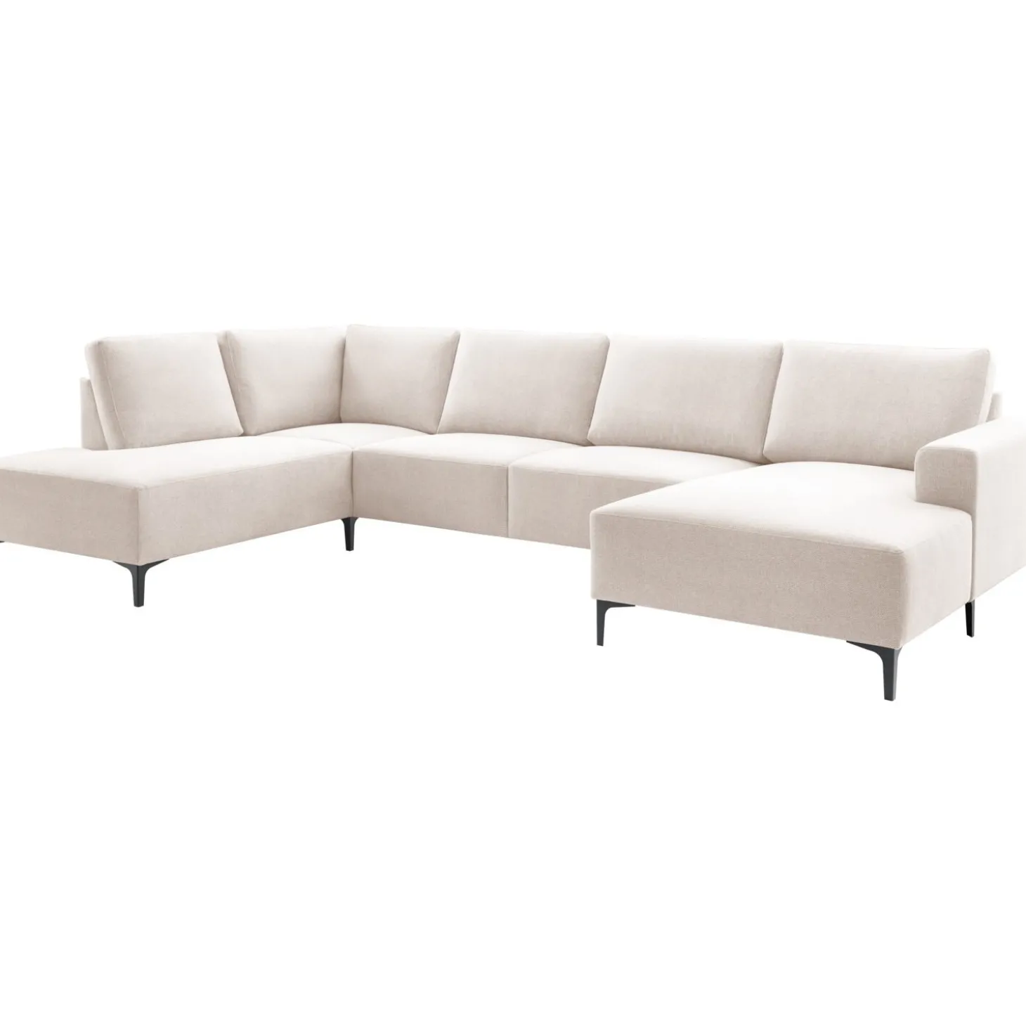 Hoekbank links Fabria Groot beige basic comfort