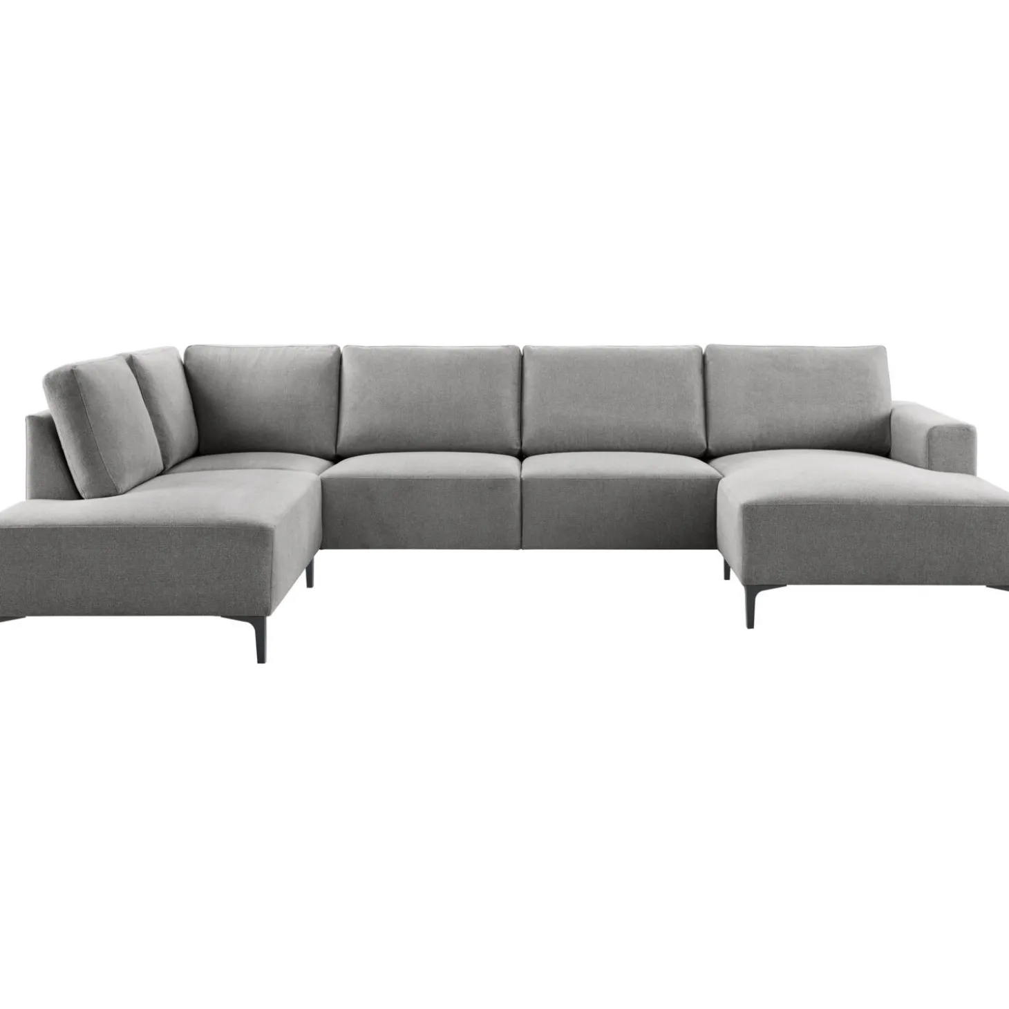 Hoekbank links Fabria Groot donkergrijs basic comfort