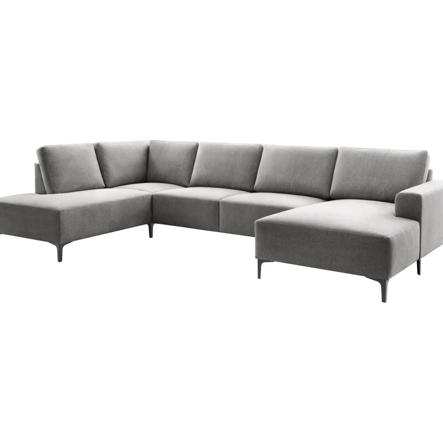Hoekbank links Fabria Groot donkergrijs basic comfort