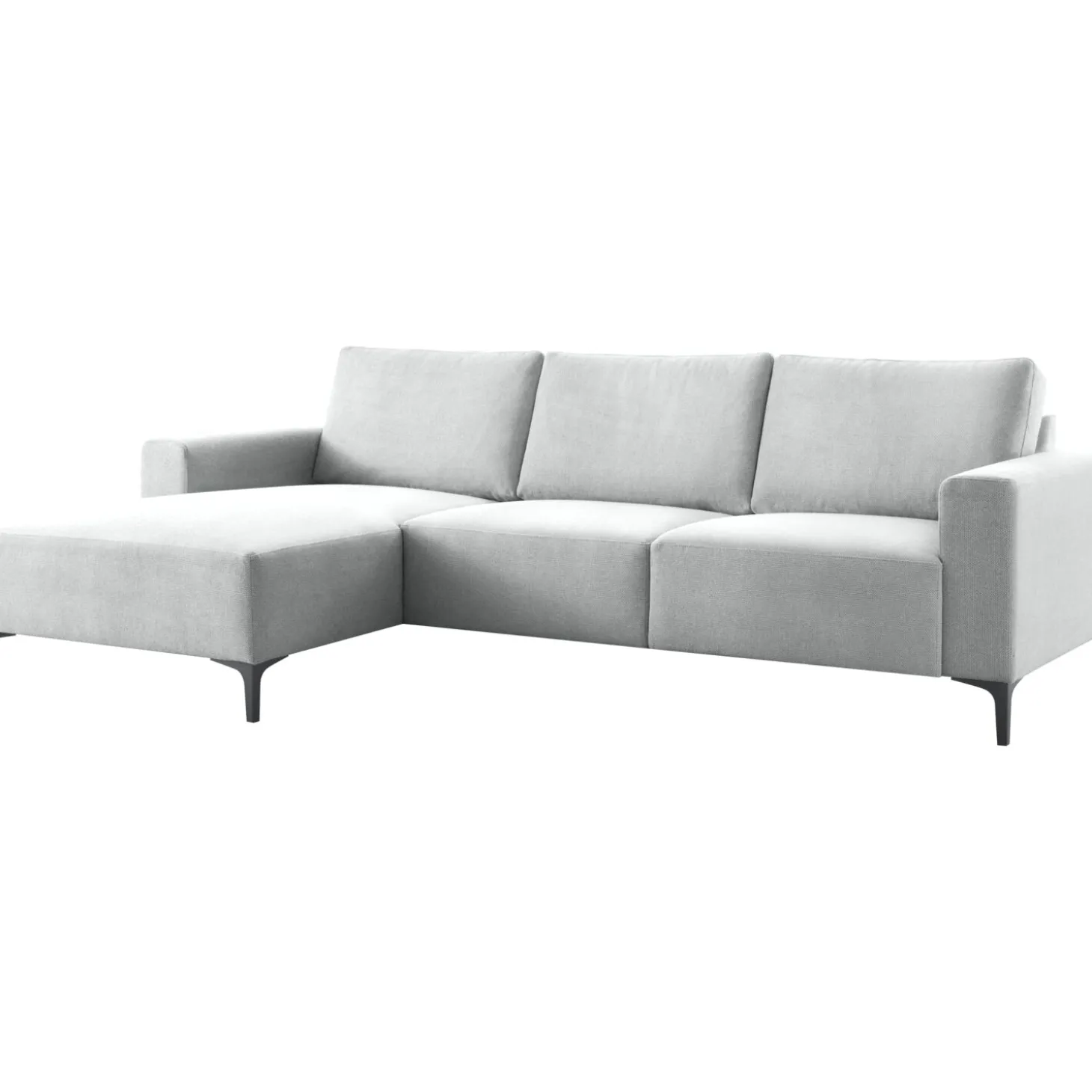 Hoekbank links Fabria Lichtgrijs basic comfort