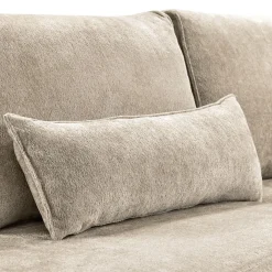 Hoekbank links Licato Taupe relaxfunctie excellent comfort hocker