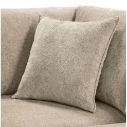 Hoekbank links Licato Taupe relaxfunctie excellent comfort hocker