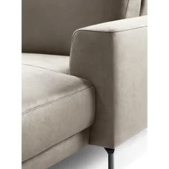 Hoekbank links Moscato Traagschuim beige relaxfunctie
