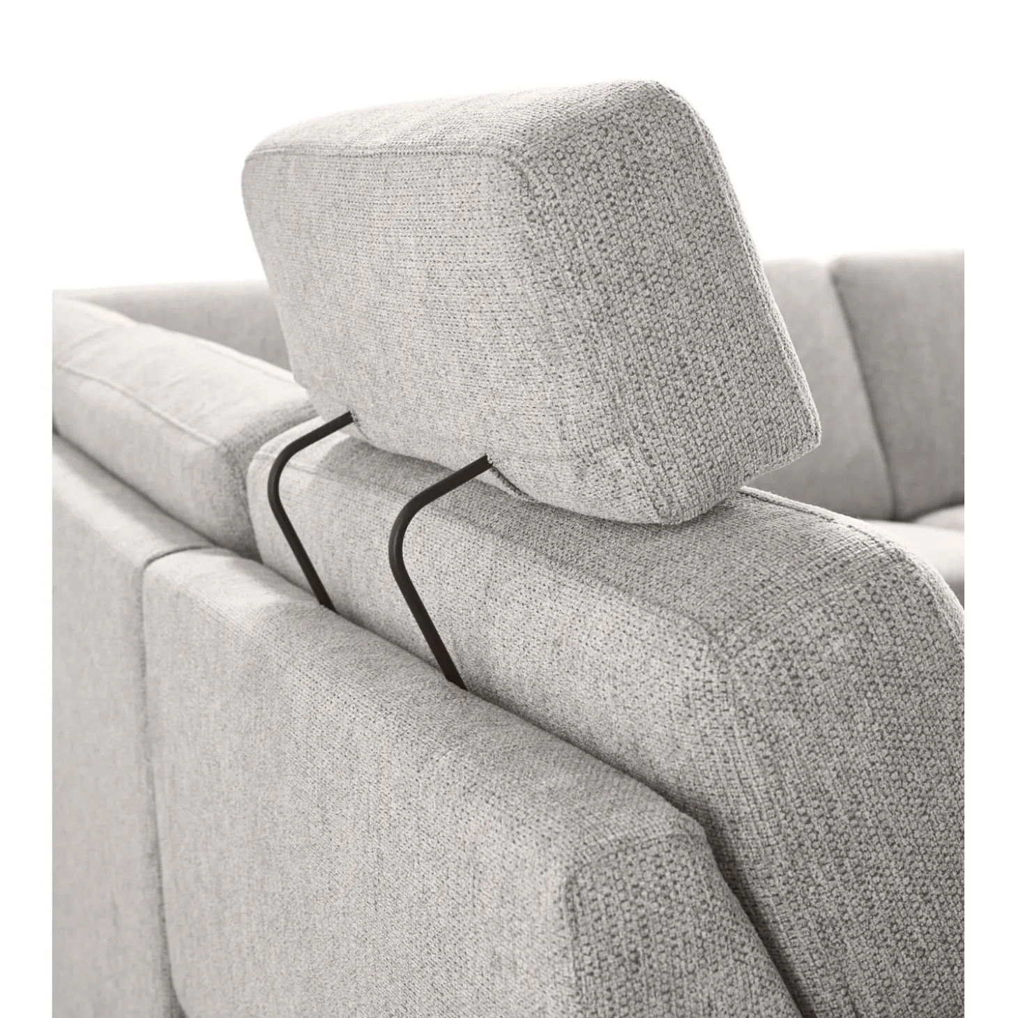 Hoekbank links Muscolo Grijs relaxfunctie premium comfort