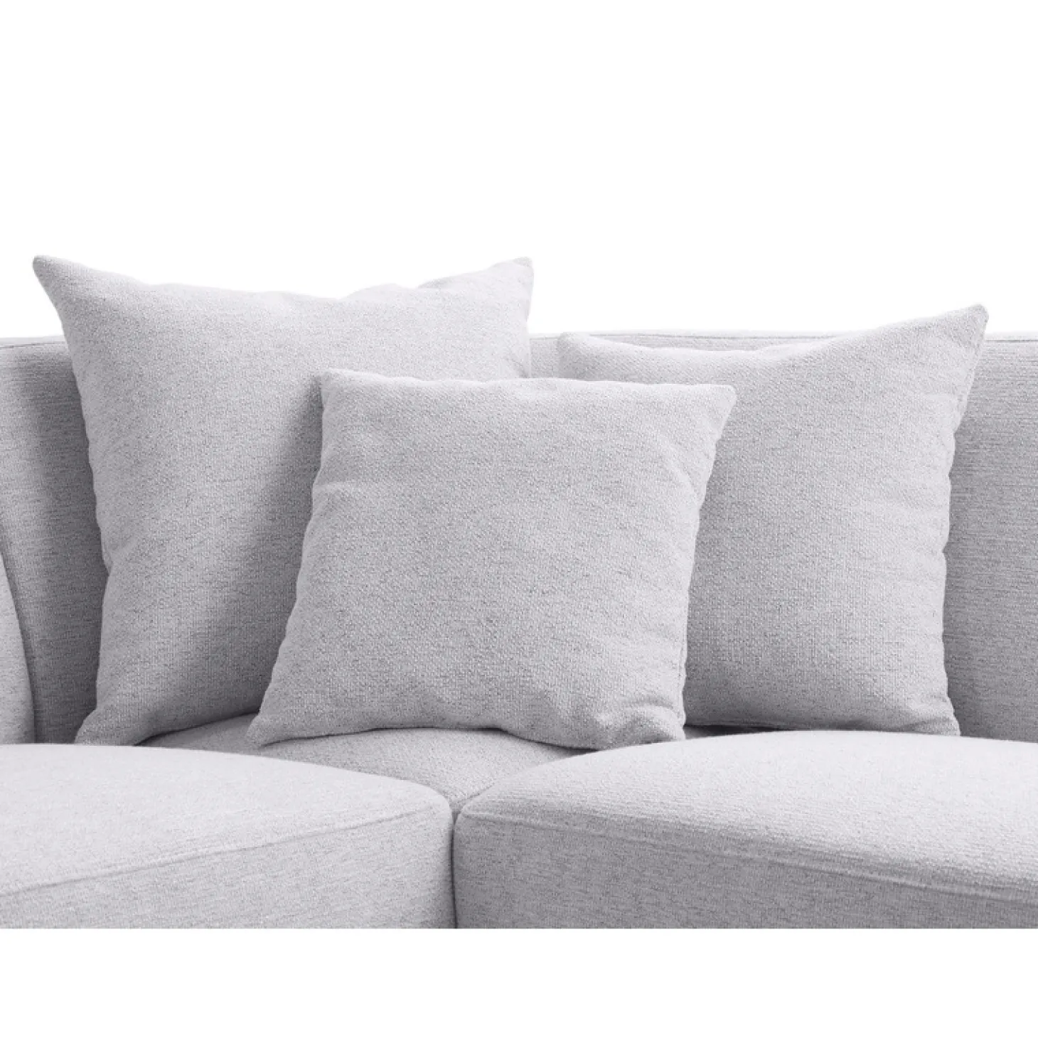 Hoekbank links Pantini Zitting lichtgrijs premium comfort