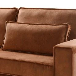 Hoekbank links Pomonte Velvet bruin basic comfort