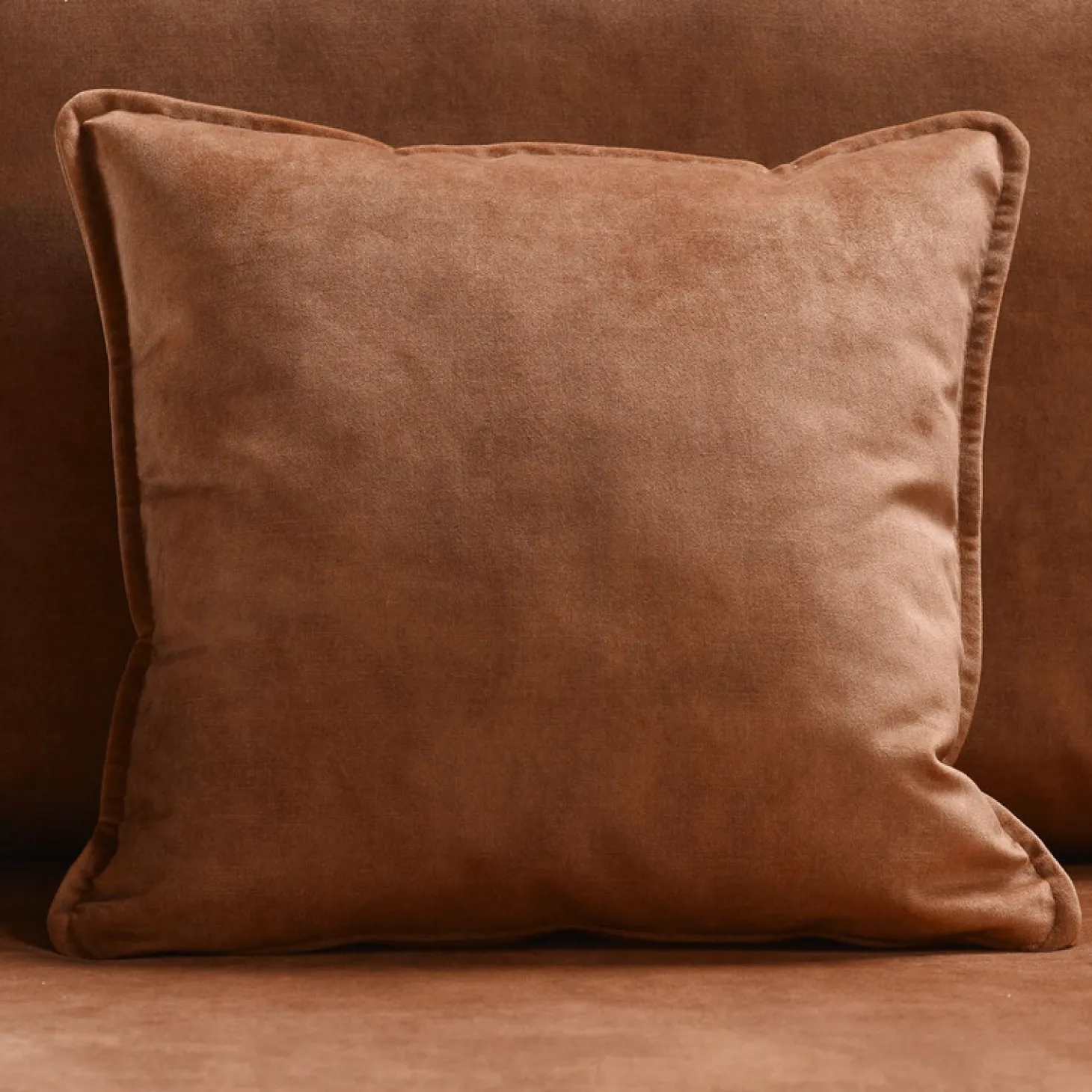 Hoekbank links Pomonte Velvet bruin basic comfort