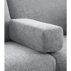 Hoekbank links Puento Gerecycled polyether HR-zitting grijs