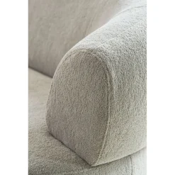 Hoekbank links Tilde Bouclé grijsbeige basic comfort