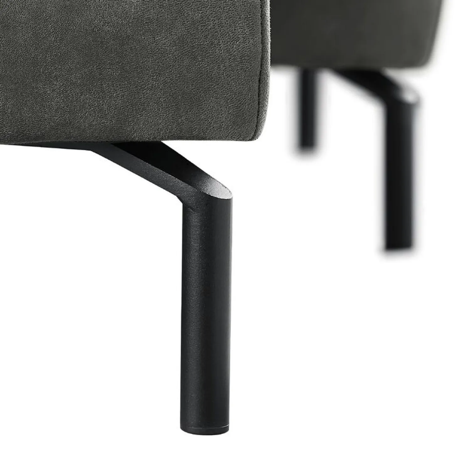 Hoekbank links Tusari Microleder antraciet premium comfort