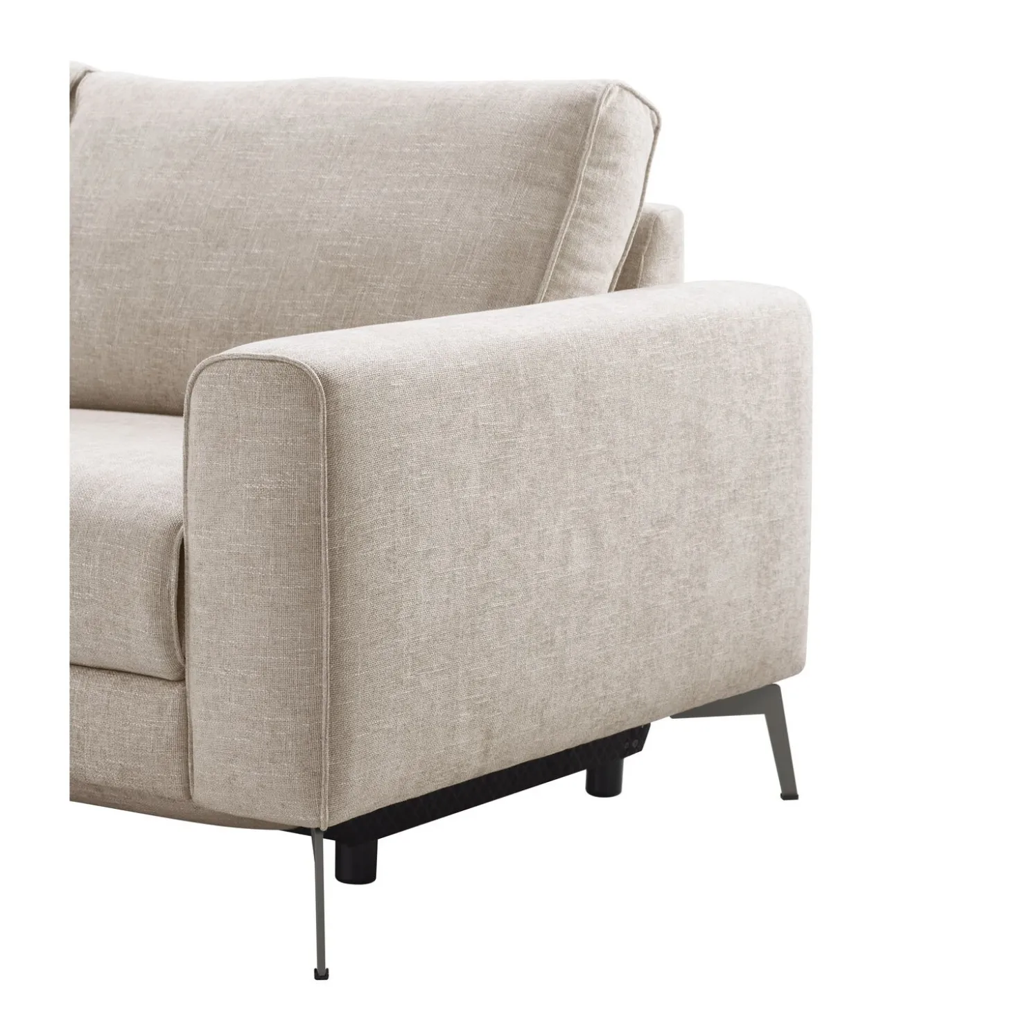 Hoekbank Linoza Naturel relaxfunctie rechts premium comfort