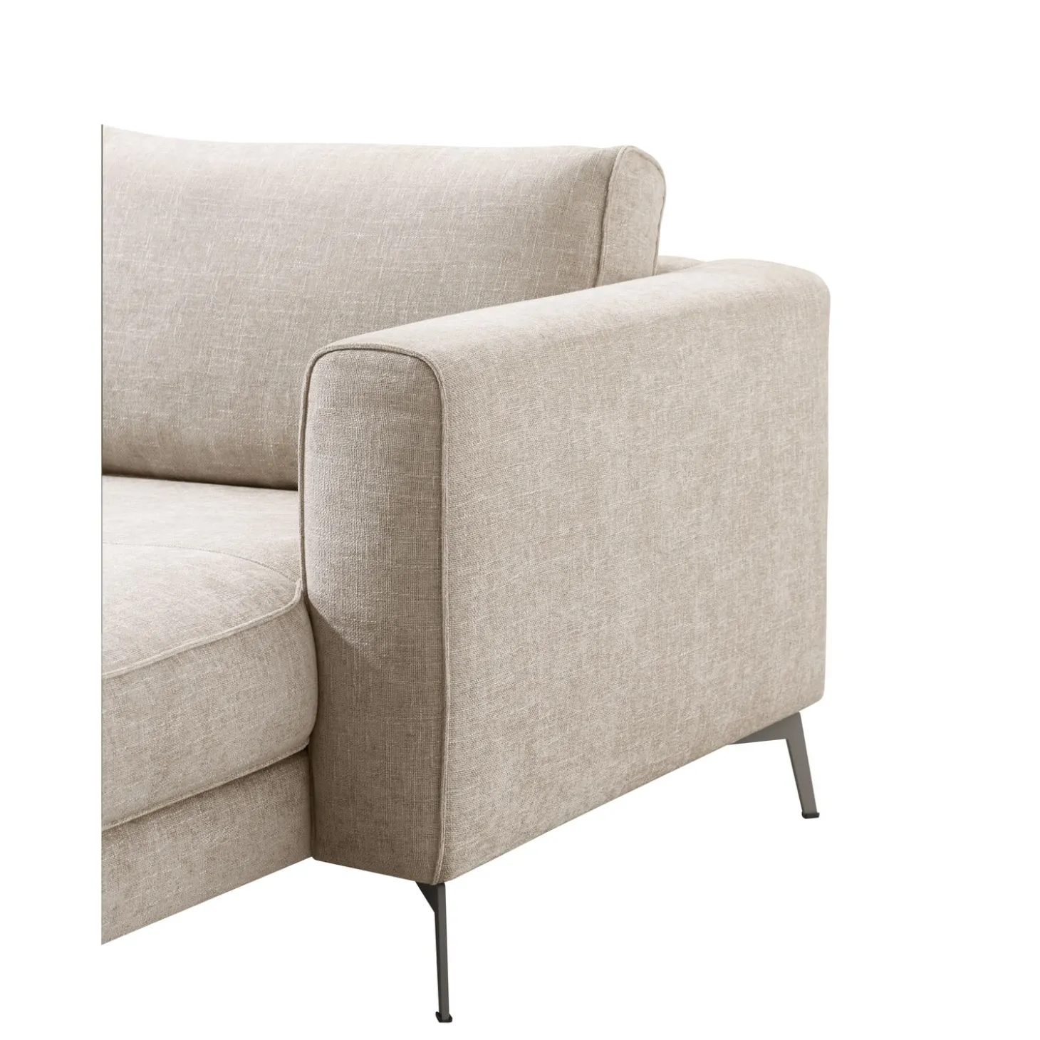 Hoekbank Linoza Naturel relaxfunctie links premium comfort
