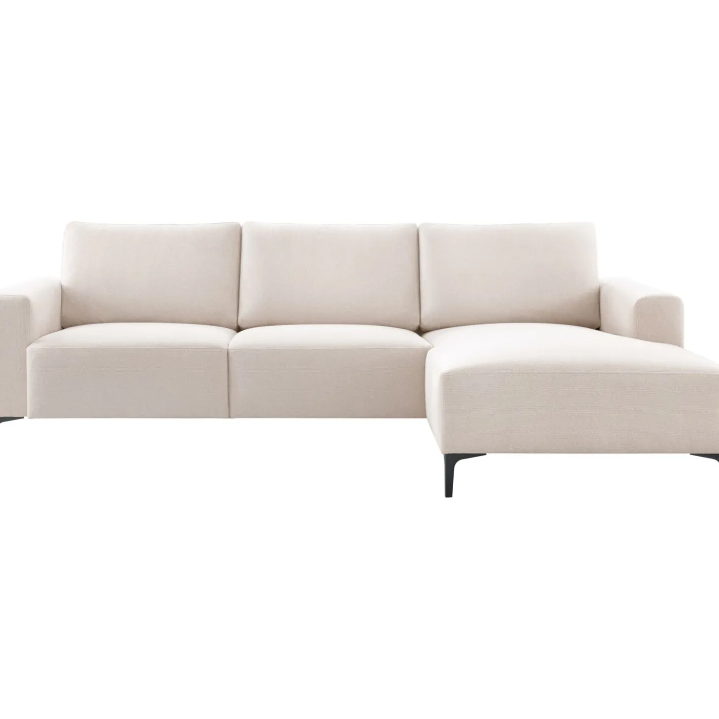 Hoekbank rechts Fabria Beige basic comfort