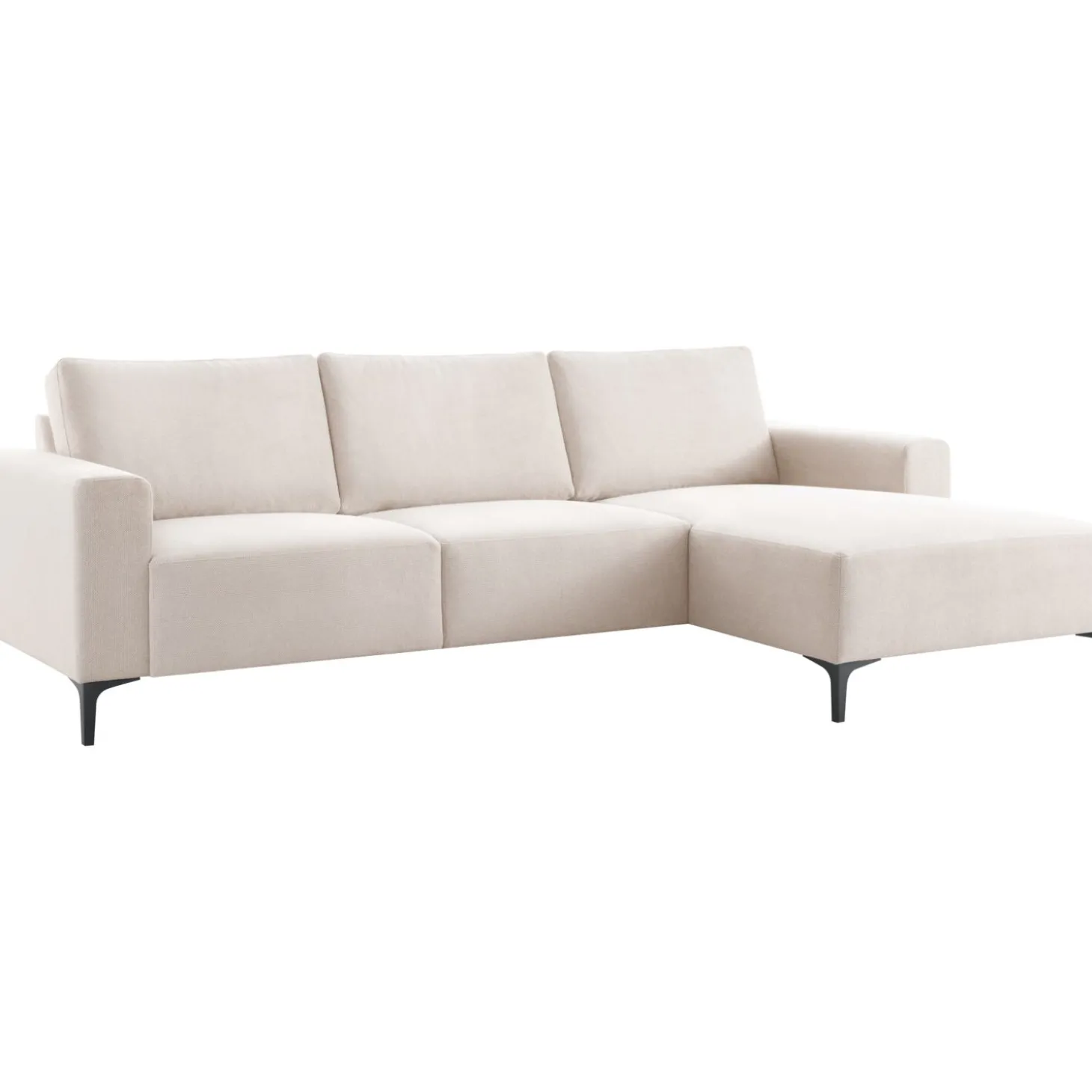 Hoekbank rechts Fabria Beige basic comfort