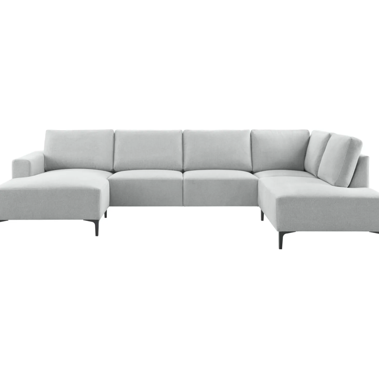 Hoekbank rechts Fabria Groot lichtgrijs basic comfort