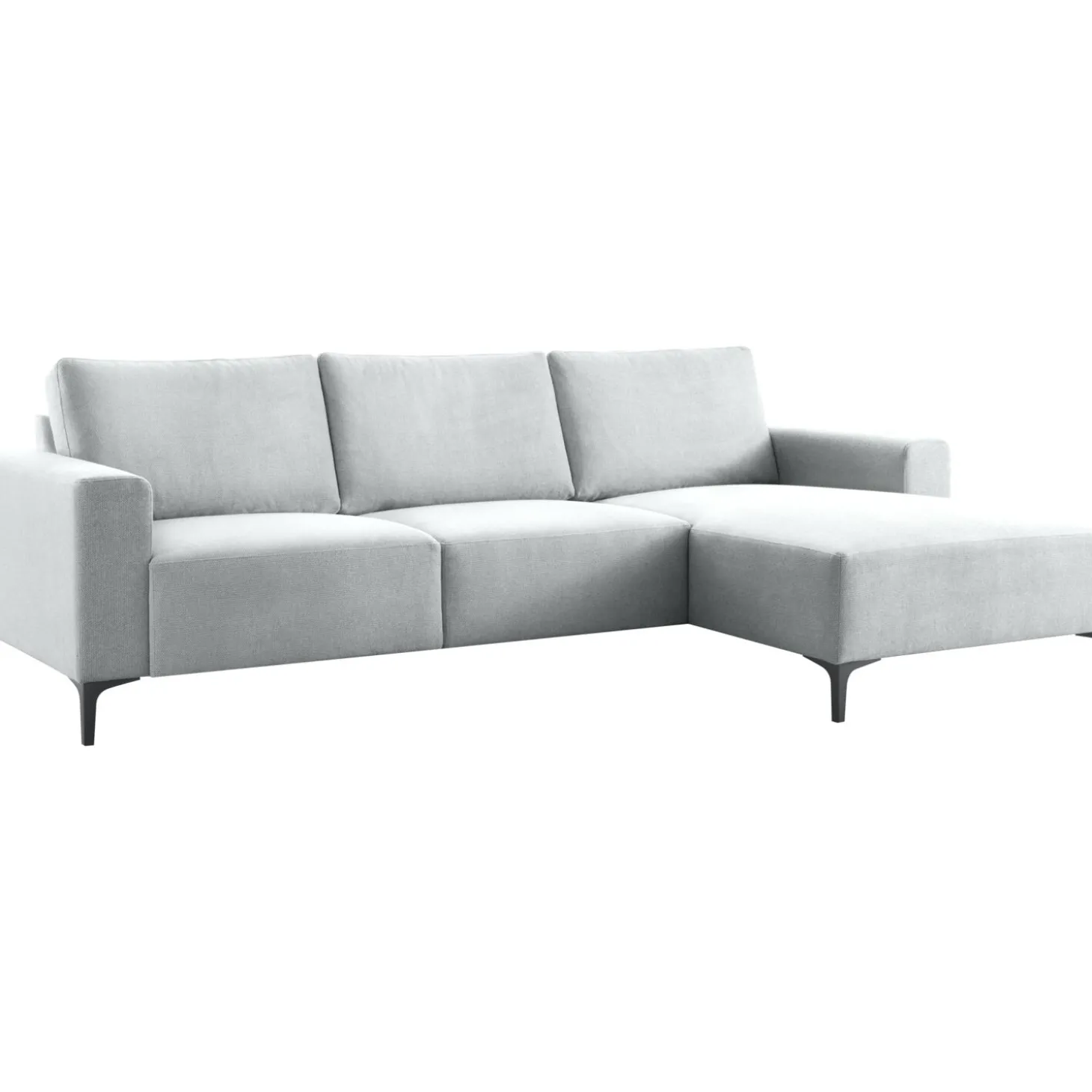 Hoekbank rechts Fabria Lichtgrijs basic comfort
