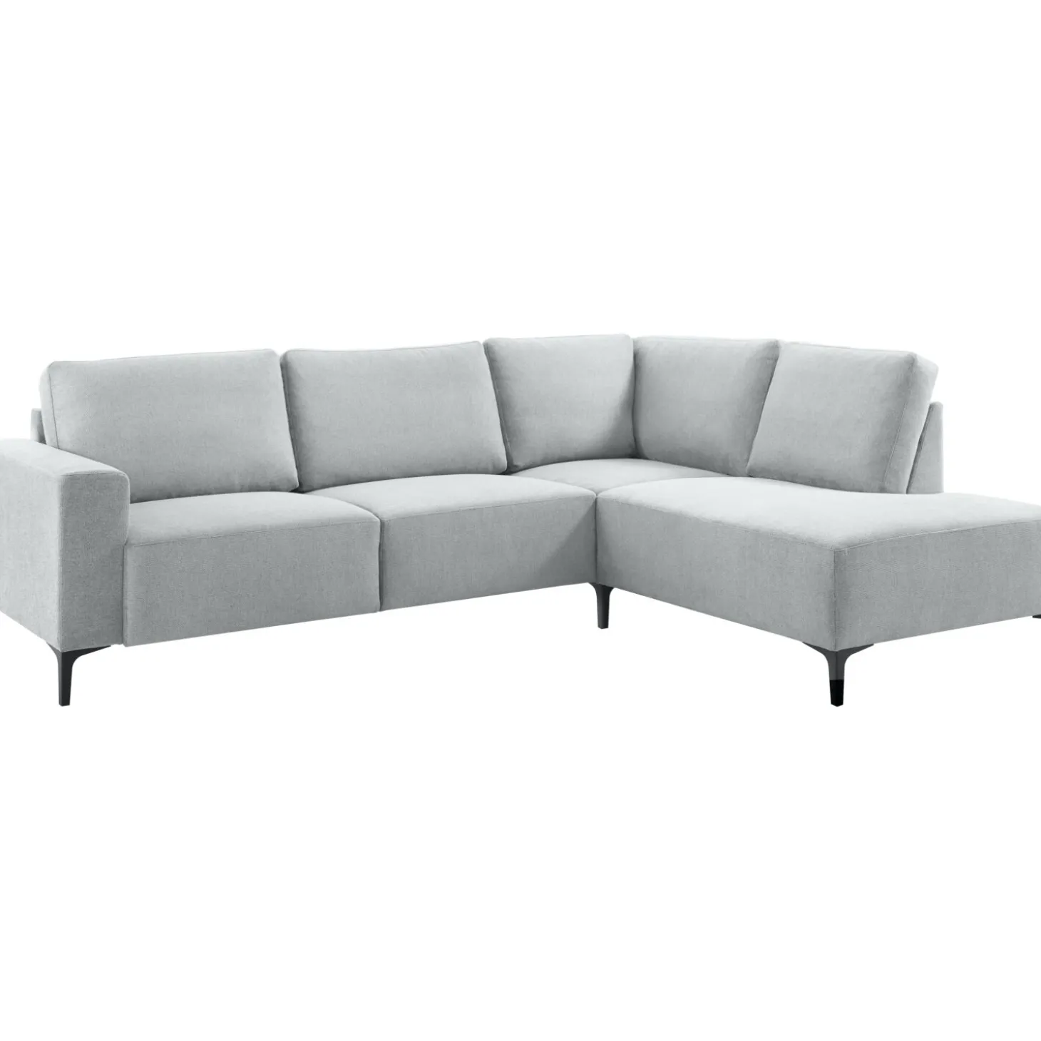 Hoekbank rechts Fabria Middel lichtgrijs basic comfort