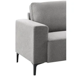 Hoekbank rechts Fabria Middel donkergrijs basic comfort