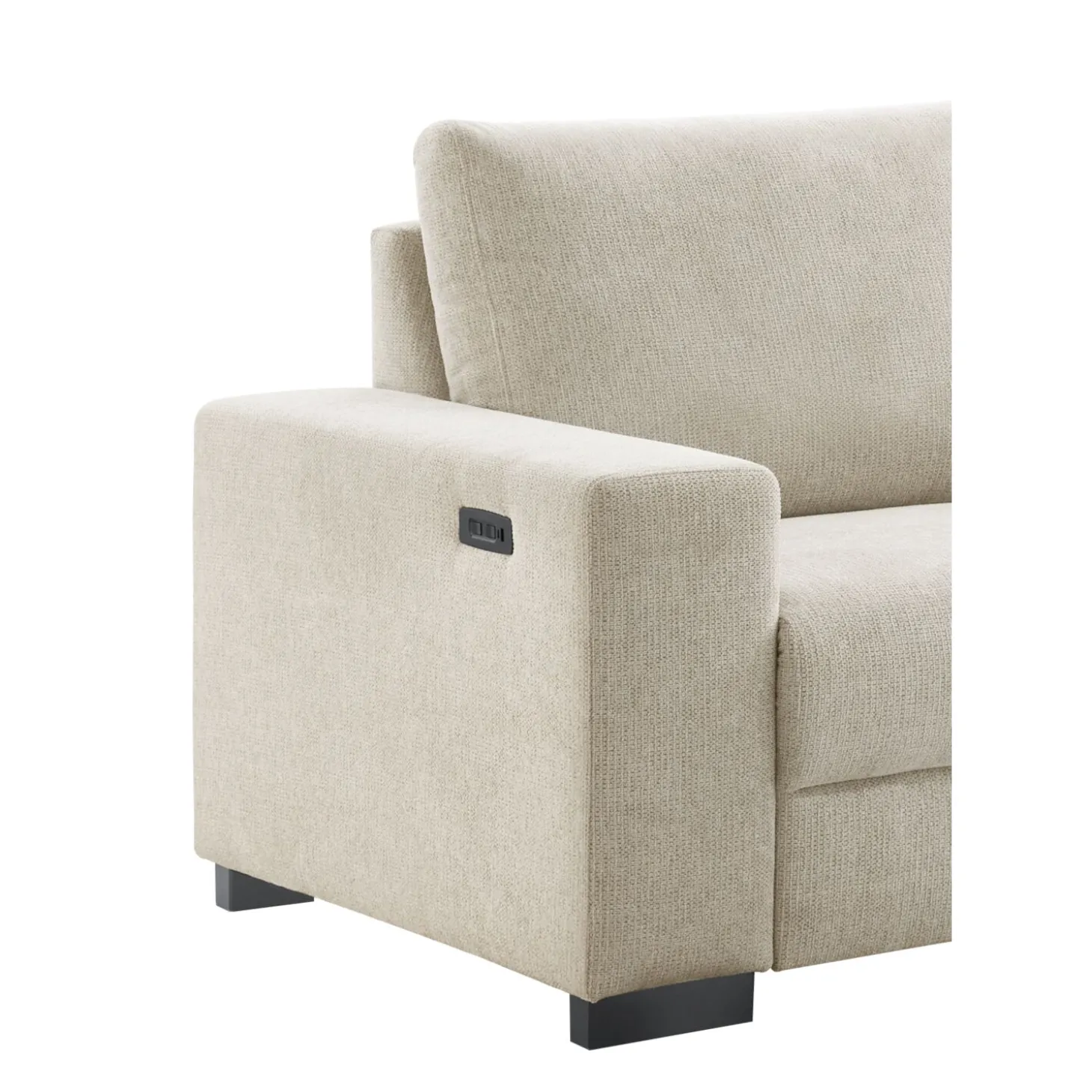 Hoekbank rechts Florance HR koudschuim beige relaxfunctie