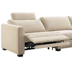 Hoekbank rechts Licato Naturel relaxfunctie premium comfort