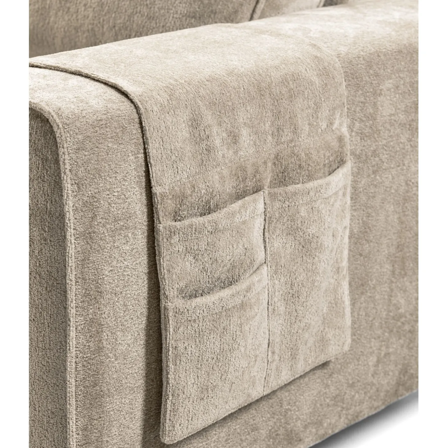 Hoekbank rechts Licato Taupe relaxfunctie excellent comfort