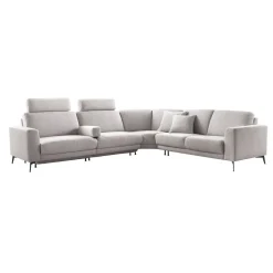 Hoekbank rechts Moscato Lichtgrijs exelent comfort