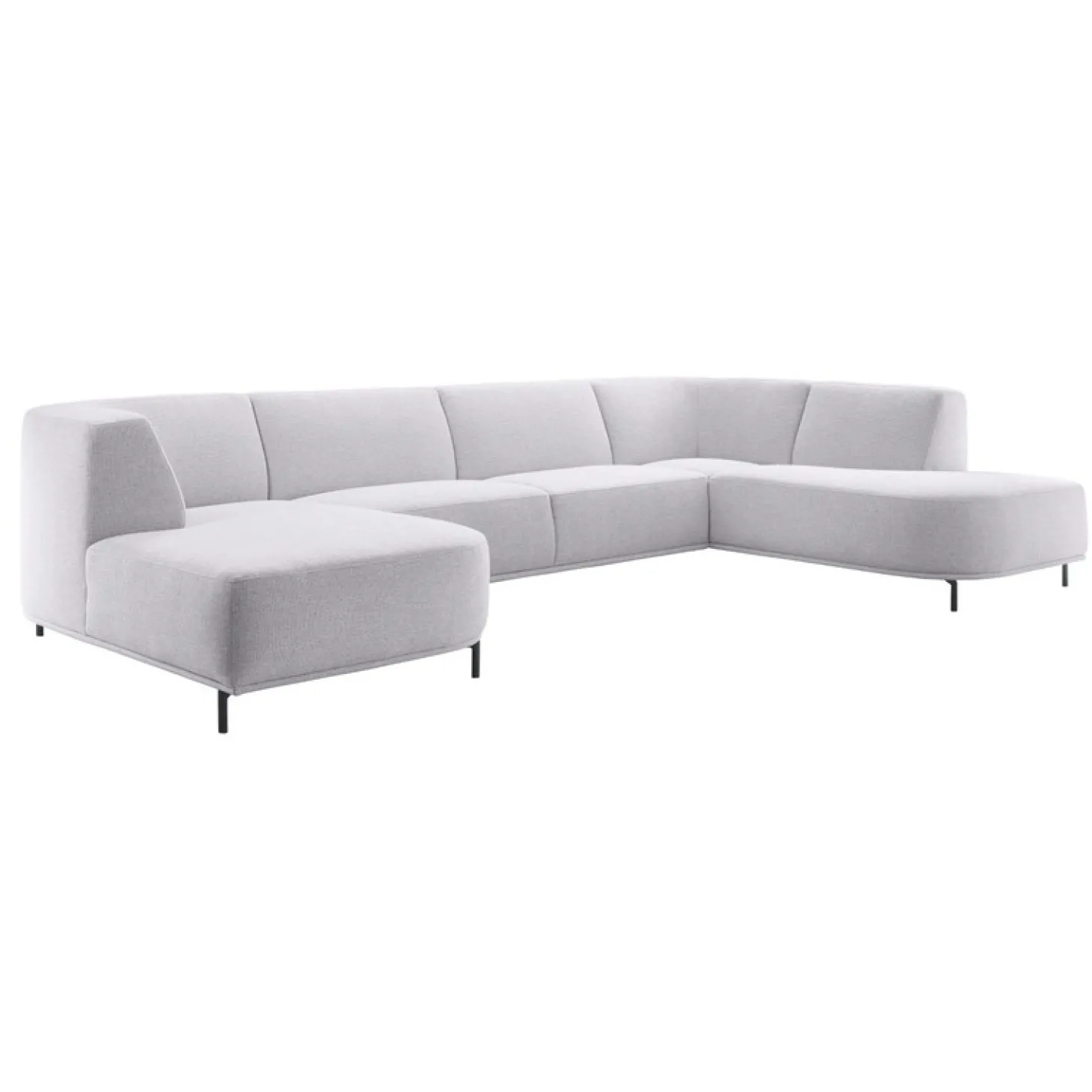 Hoekbank rechts Pantini Lichtgrijs premium comfort