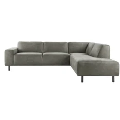 Hoekbank rechts Pantini Microleder grafiet basic comfort