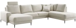 Hoekbank rechts Portona Ecru basic comfort