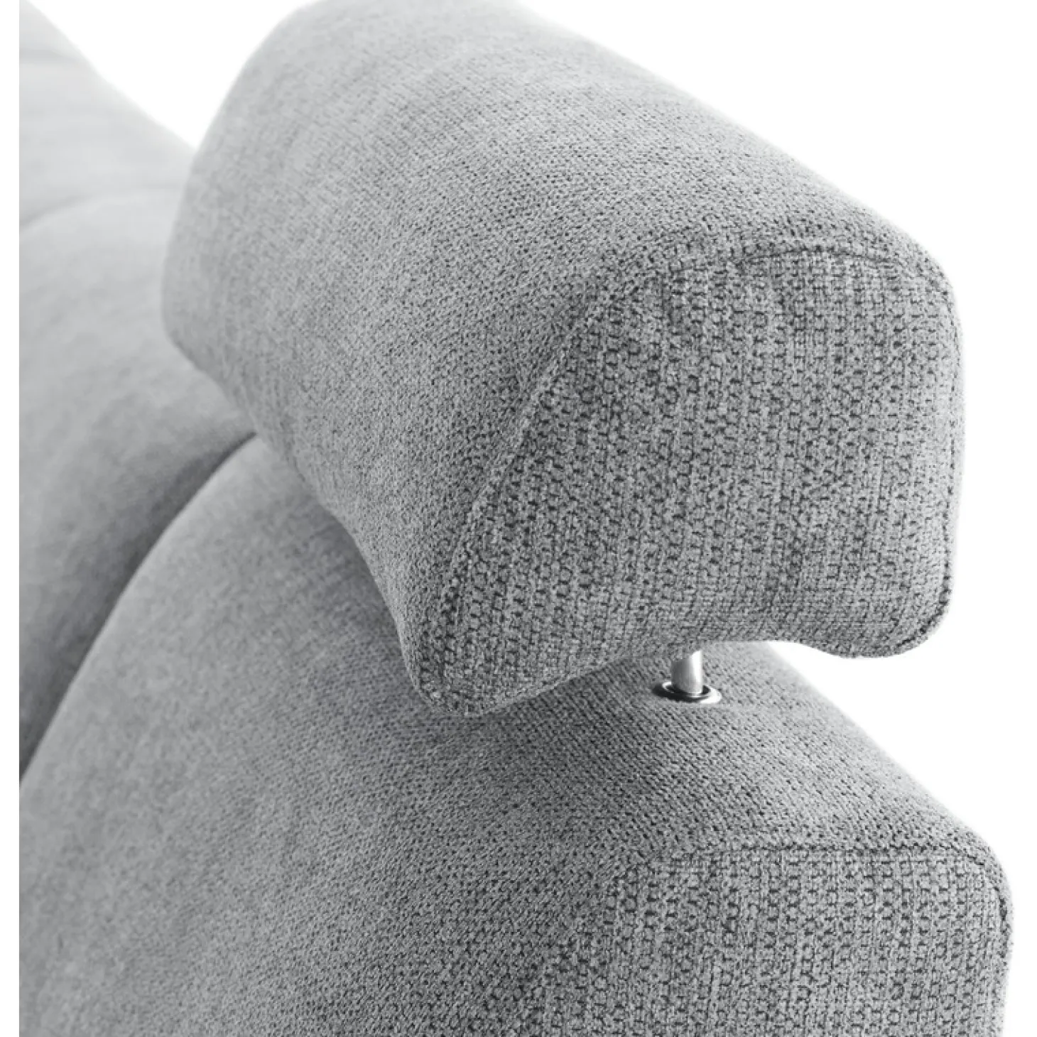 Hoekbank rechts Puento Gerecycled polyether HR-zitting grijs