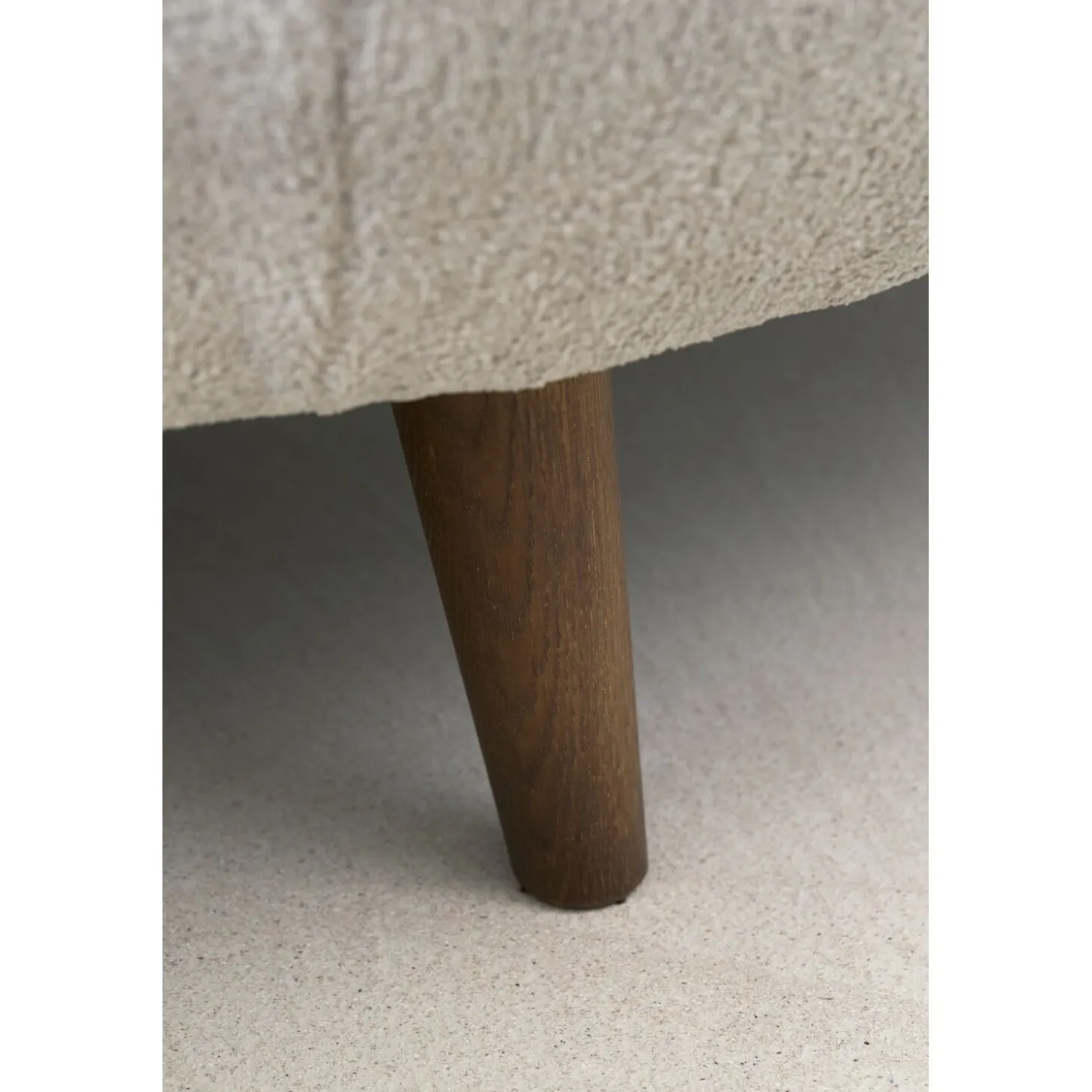 Hoekbank rechts Tilde Bouclé grijsbeige basic comfort