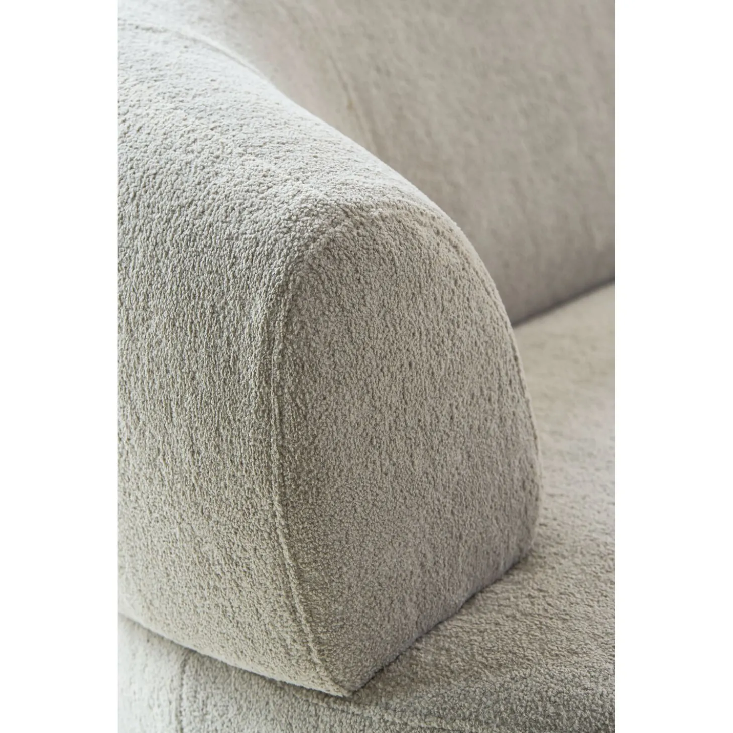 Hoekbank rechts Tilde Bouclé grijsbeige basic comfort
