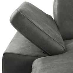 Hoekbank rechts Tusari Microleder antraciet premium comfort