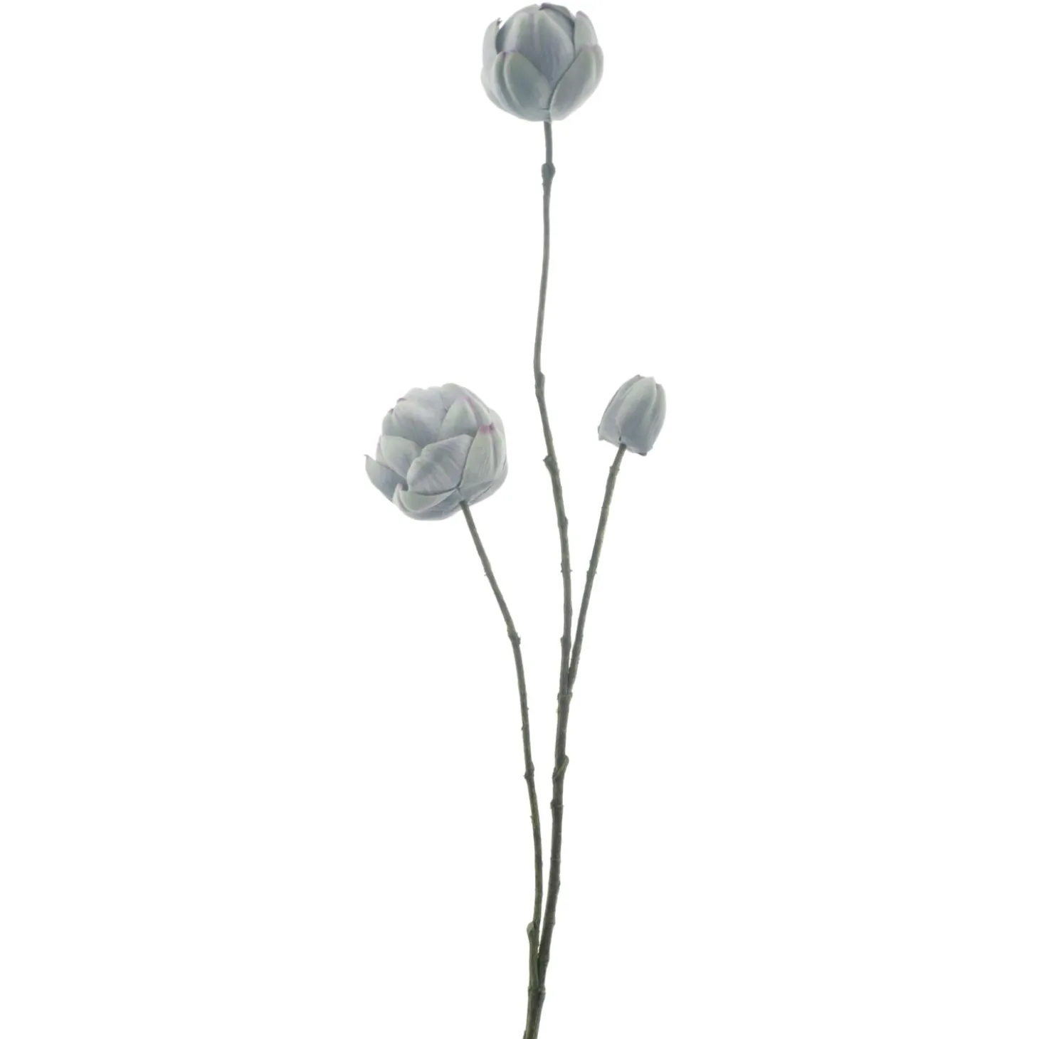 Kunstbloem Varenzo Waterlelie grijs