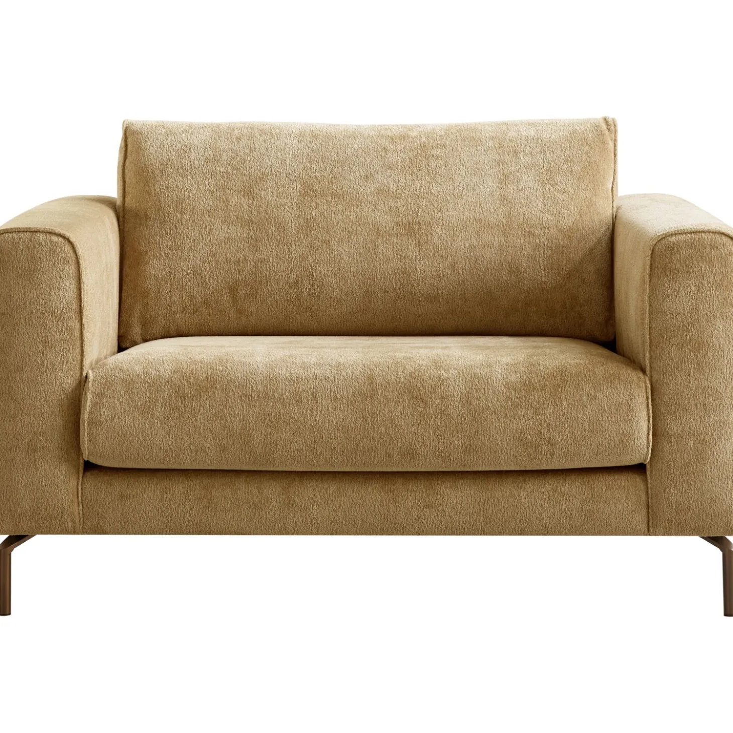 Loveseat Linoza Bouclé lichtbruin premium comfort
