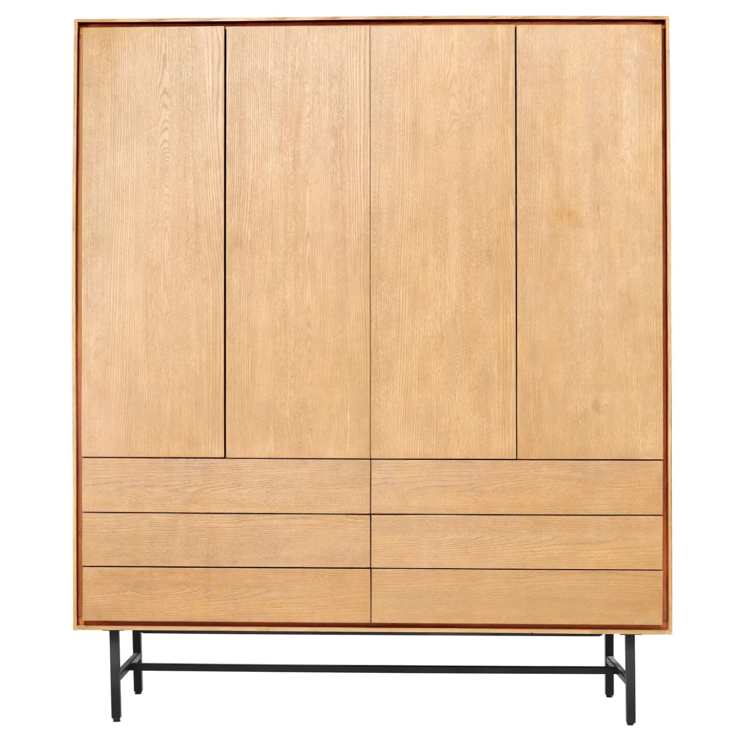 Opbergkast Belvio 165 cm light oak